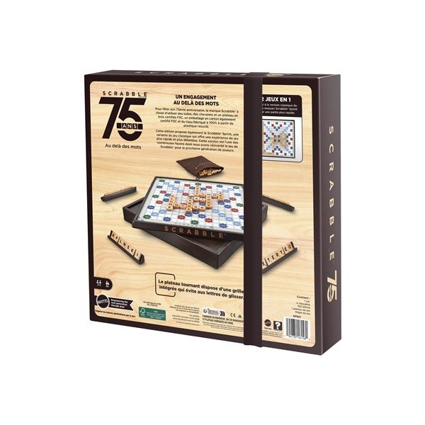 SCRABBLE EDITION 75 ans plateau tournant